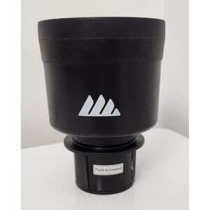 Black Expander Car Cup Holder Adjustable Base for Large Bottles & Mugs Integral
